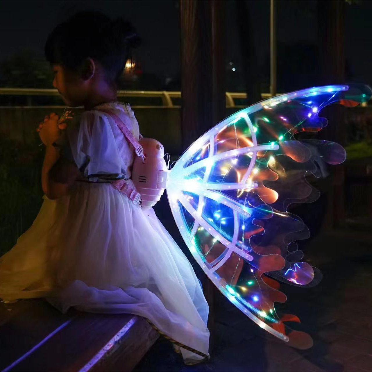 Halloween Witch Electric Glowing Fairy Wings