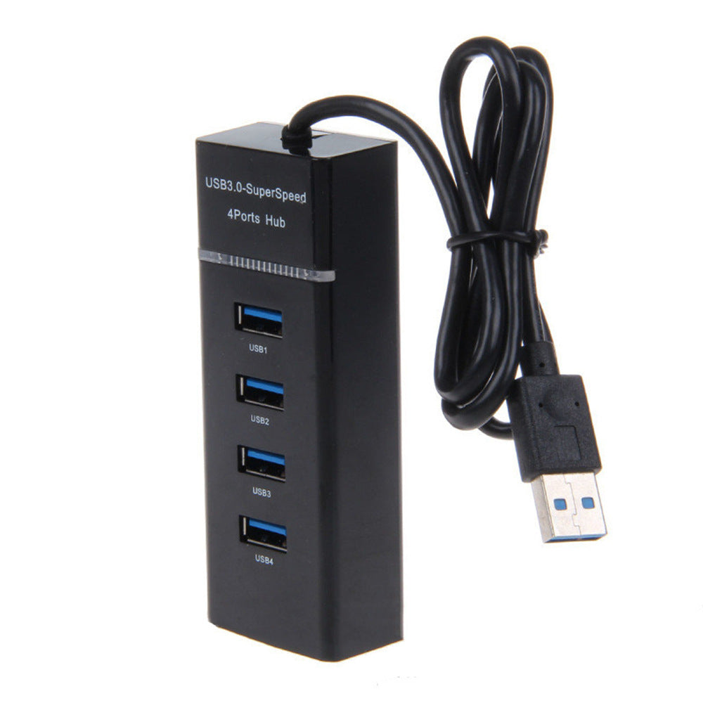 USB3.0 Splitter With Light Bar Laptop 4 Hub Hub 1 Drag 4hub3.0 Docking Station