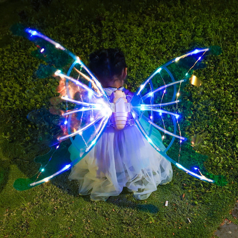 Halloween Witch Electric Glowing Fairy Wings