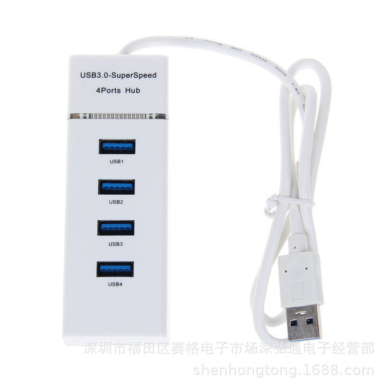 USB3.0 Splitter With Light Bar Laptop 4 Hub Hub 1 Drag 4hub3.0 Docking Station